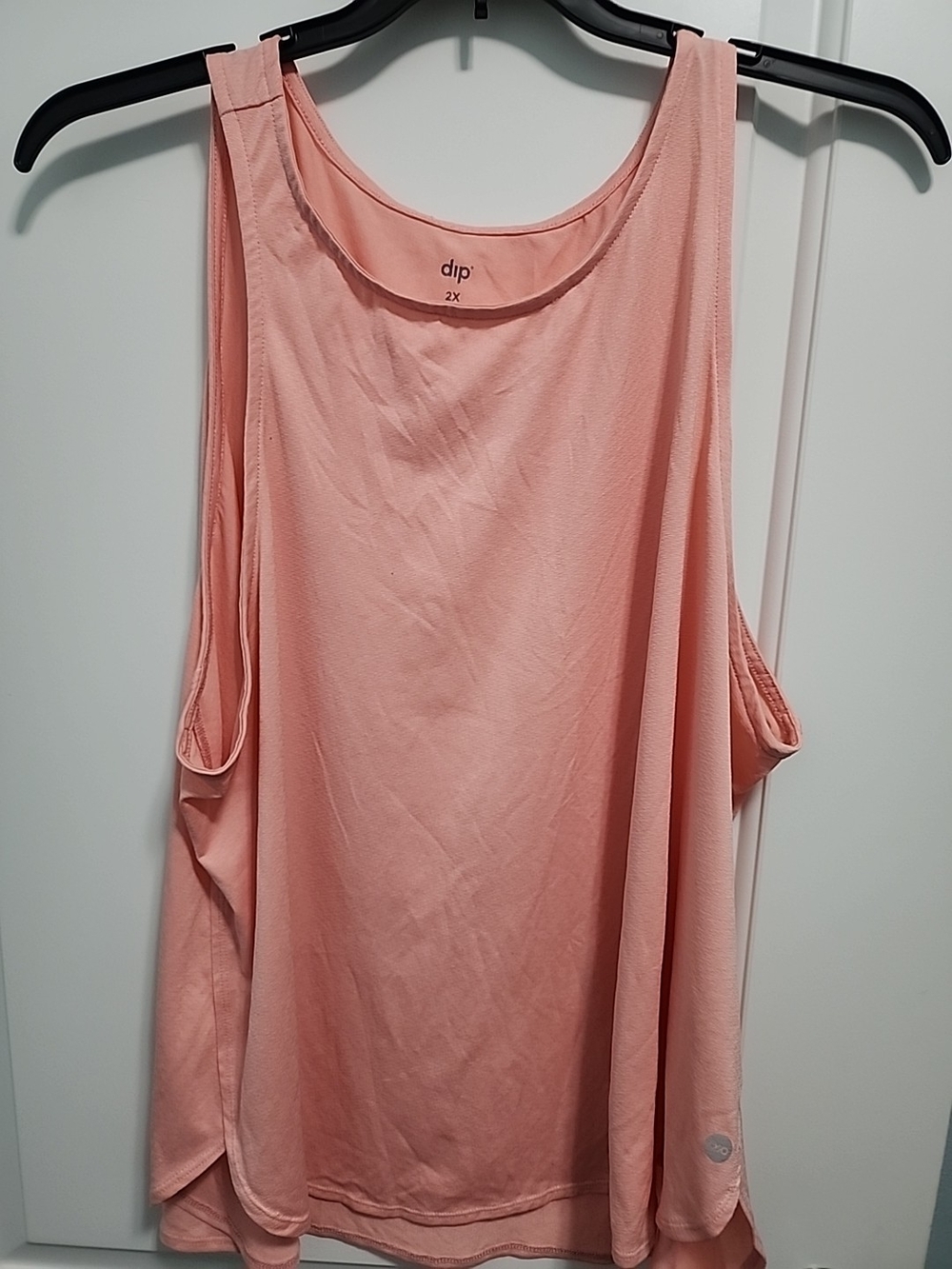 dip Peach Sleeveless Tank Top - Casual Women's Top